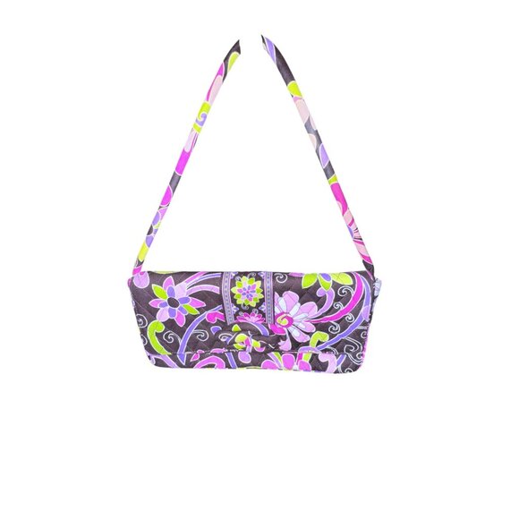 Purple Punch Vera Bradley Knot Just A Clutch Shoulder Bag Detach Strap - Picture 9 of 16
